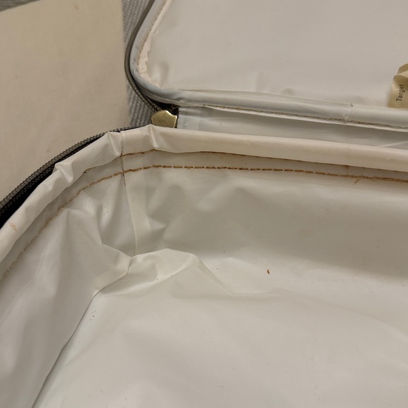 TORY BURCH Target/Neiman Marcus Insulated Geometric LUNCH BOX Blue Green Gold - Picture 6 of 6